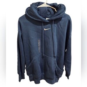 Nike Womens Navy Pullover Hoodie, Size L